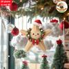 Christmas Animal Series 2D Flat Acrylic Hanging Ornaments for Christmas Party Home Decor Backpack Key Chains Tree Christmas Deco
