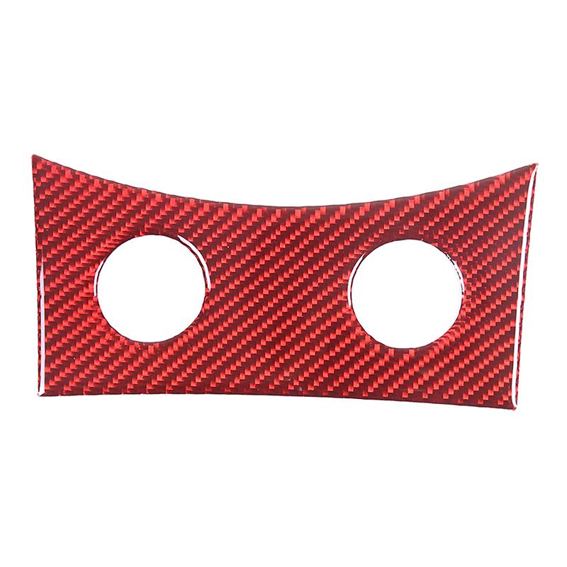 For 2007-2013 Infiniti G25 G35 G37 Soft Carbon Fiber Car Center Console Seat Heating Adjustment Panel Trim Sticker Accessories