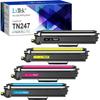 Pack of Toner Cartridges - LXTEK - TN247 TN243 - Compatible Brother - 4 Colors - High Yield