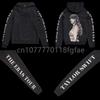 Mens Hooded Cotton Blend Sweatshirt With Printed Design Regular Fit Casual Wear