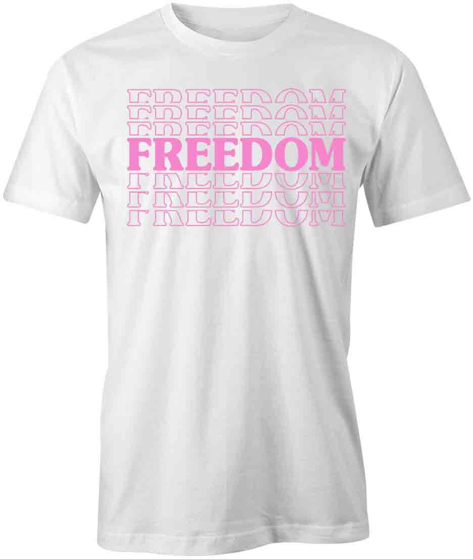 FREEDOM TShirt Tee Short-Sleeved Cotton PATRIOTIC CLOTHING S1WSA48 L