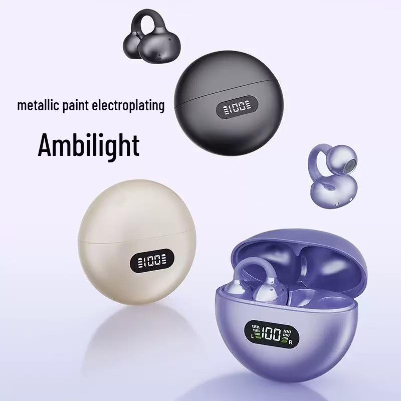 Q71 AI Translation Open-Ear Bluetooth Earphones - Wireless, Clip-on, High-Quality Air Conduction Sound