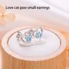 1 Pair Rhinestone Women Earrings Portable Wedding Girls Simple Design Sweet Stud Earring Ladies Ear Jewelry Gift
