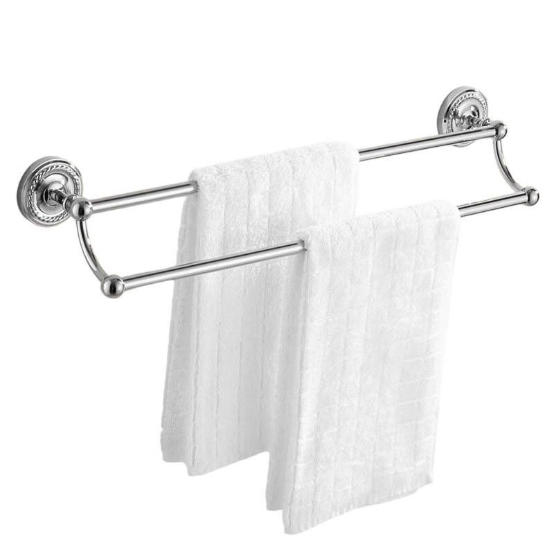 Yipan Silver Double Towel Rack