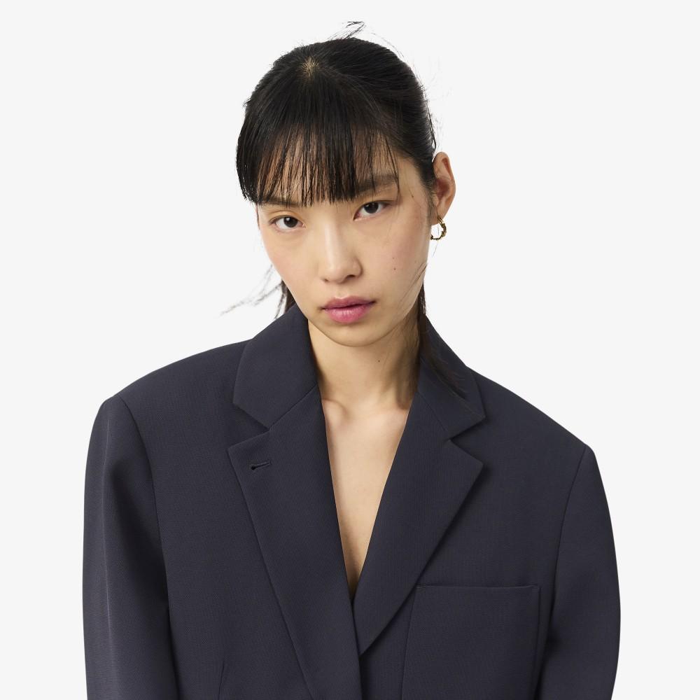Lacoste Women's Relaxed Fit Iconic Fluid Pique Blazer VF8502-56GHDE