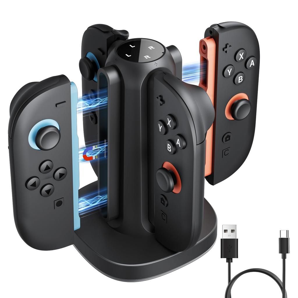 Maecker Switch 2 Grip Switch 2 Charging Switch 2 Accessory 2025 Charger, Joy-Con Dock,
