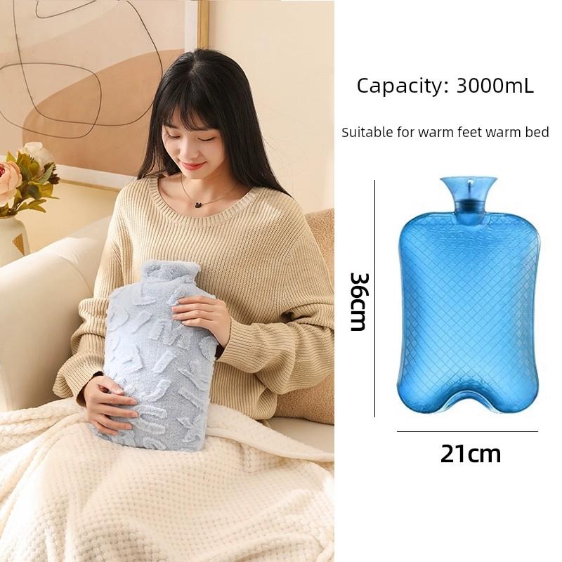 2025 Hot Water Bag Winter Warm Bed Warm Bed Cover Foot Handy Gadget Large Stuffed Irrigation Type Hot-Water Bag Water Injection
