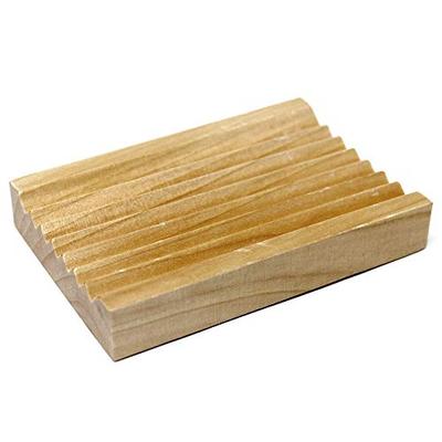 Groovy Wood Soap Dish
