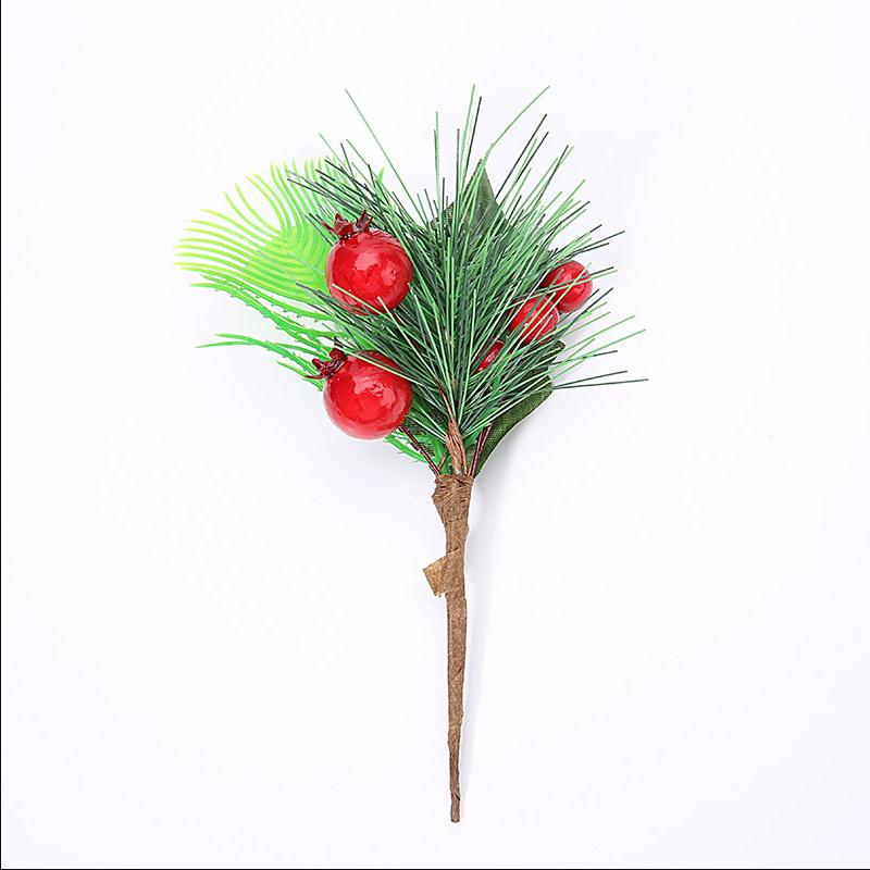 Weihnachten Rote Beere Künstliche Blumen Tannenzapfen Zweig Weihnachtsbaum Weihnachtsdekorationen Heimdeko Neujahr 2025 Ornamente Geschenke