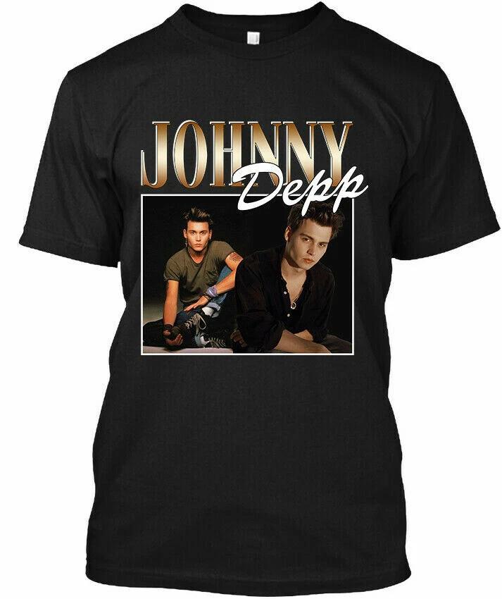 NWT Johnny Depp American Actor Musician Graphic Logo Vintage T-Shirt Size S-4XL