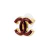 Chanel [23A Мастерская ремесел Новые товары] 23A Смола Металл Классические двойные серьги-кольца Женские Красные