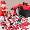 Kids Repair Toolbox Toy Set, Simulation Engineering Tools with Drill, Educational Pretend Play Gifts for Boys