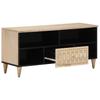 TV Cabinet 100x33x46 Cm Solid Mango Wood