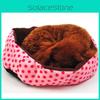 Тепле та зручне восьмикутне ліжко для собак та котів з крапками, у яскравих кольорах