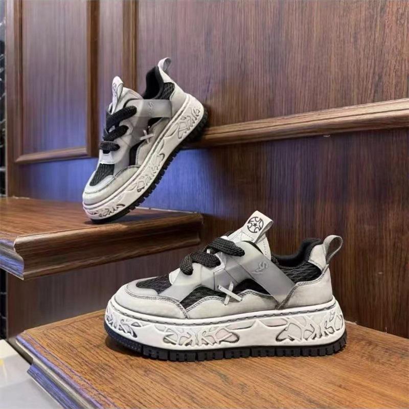 Neue Mode atmungsaktive dicke Sohle Schuhe hoch retro alt lässig Mode vielseitig Trend polnisch Sportschuhe Männer