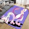 mew2 Square Area Rug, Non-Slip Floor Mat for Living Room, Perfect Gift for Mewtwo Fans.chl