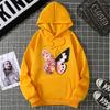 Winter Women's Hoodie Solid Color Print Unisex style Double Pockets Sweatshirts Outerwear Women's Clothing