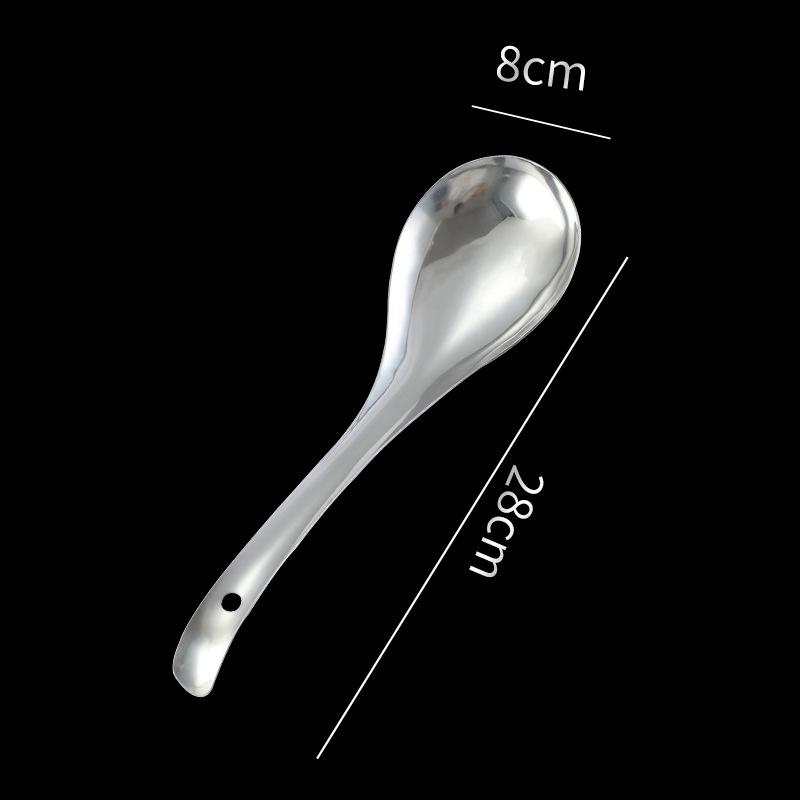 

Large Stainless Steel Soup Ladle & Serving Spoon for Rice, Porridge, and Kitchen Use