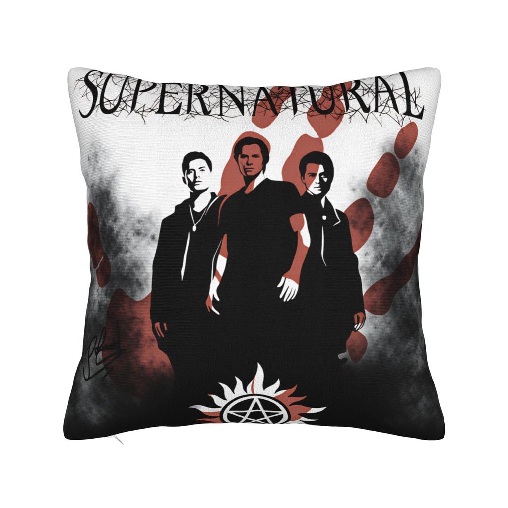 TV Series Supernatural (8) Pillow Cover Graphic Cushion Cover Funny Pillow Case For Chair Sofa Home Decor