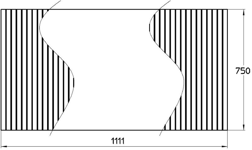 SANEI Bathtub Lid, Shutter Type, 75 x 110 cm, W7800-750X1100
