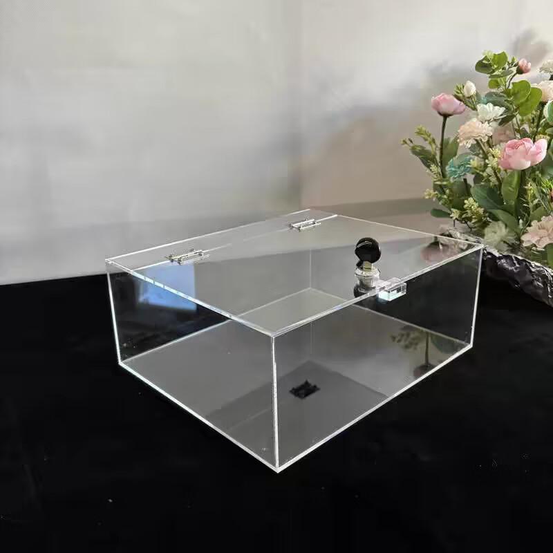 Acrylic Transparent Storage Box with Lock