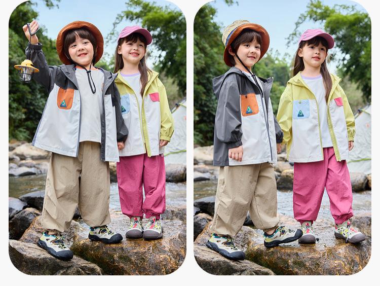Dudu Family Kids' Water Repellent Cargo Pants - Spring Collection for Boys and Girls