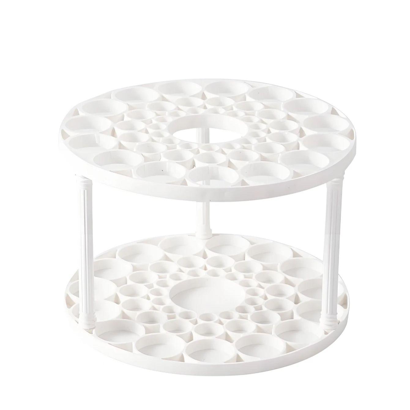 1/2/4 PCS 48-Hole Acrylic Makeup Brush Holder Organizer Desktop Storage Stand for Brushes Lipsticks Pens - Keep Desk Tidy
