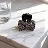 Exquisite Rhinestone Bow Mini Claw Clip for Women