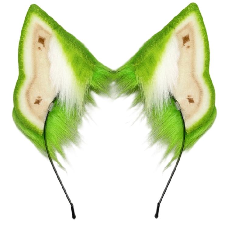 

Lightweight Dog Ears Hairband Cosplay Headbands Ideal for Coser Conventions and Themed Event зелёный