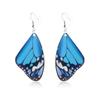 Unique Personality Butterfly Earrings Stainless Steel Hooks Colorful Alloy Design