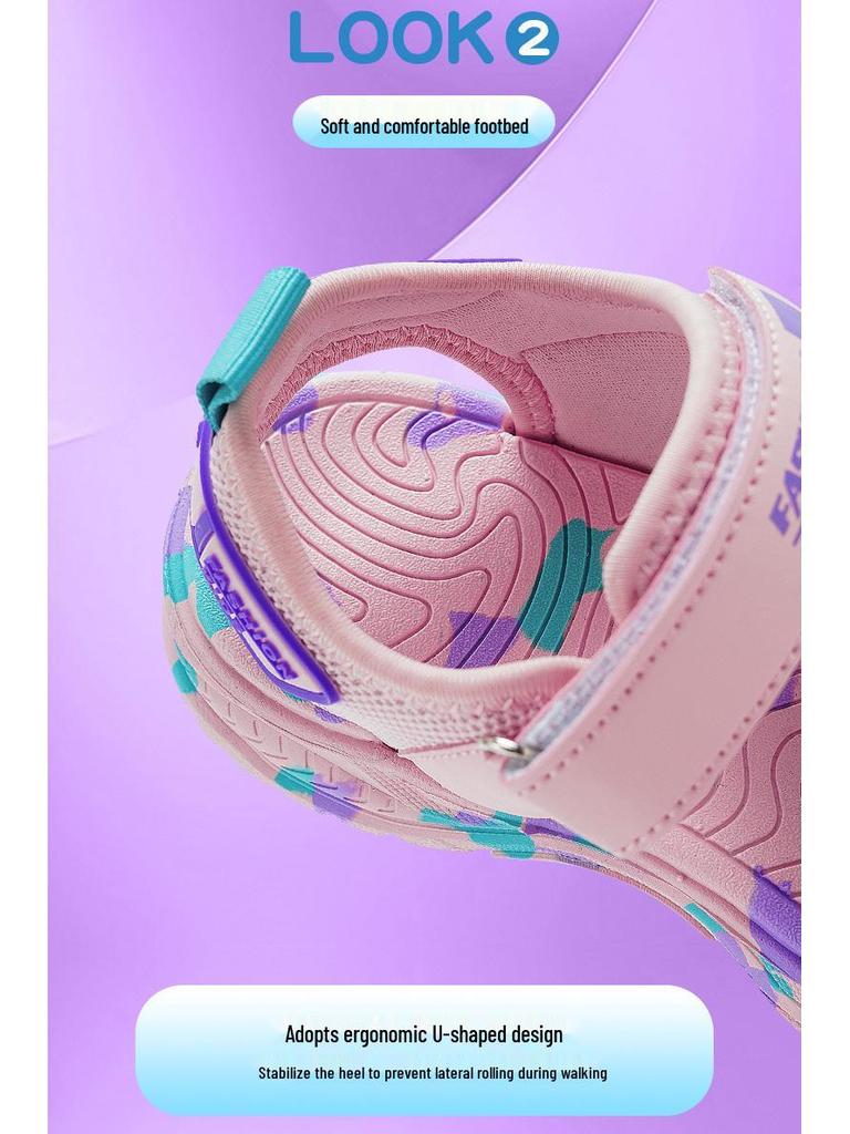 2025 Kids' Open-Toe Sporty Sandals - Summer Beach Shoes for Boys and Girls