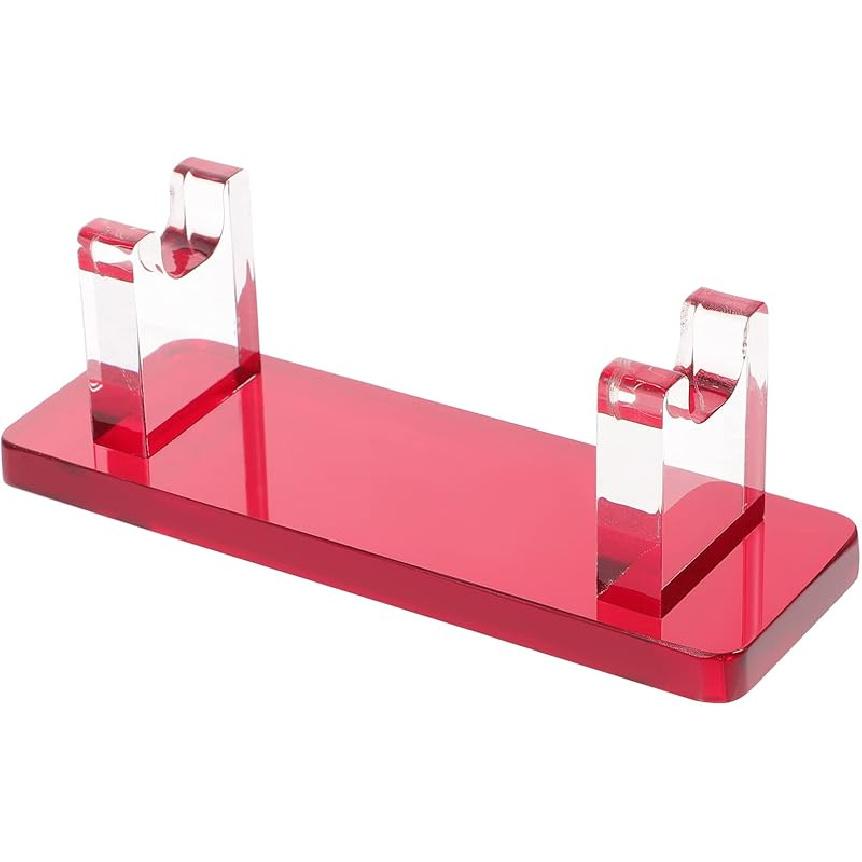 iplusmile Shelf Bracket Acrylic Pen Holder Clear Makeup Brush Rack Organizer Ballpoint Pen Wand Holder Showcase Paintbrush Drying Rack for Home