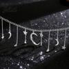 Ciondoli Collana con Stella e Luna Catena con Nappa Boho Choker