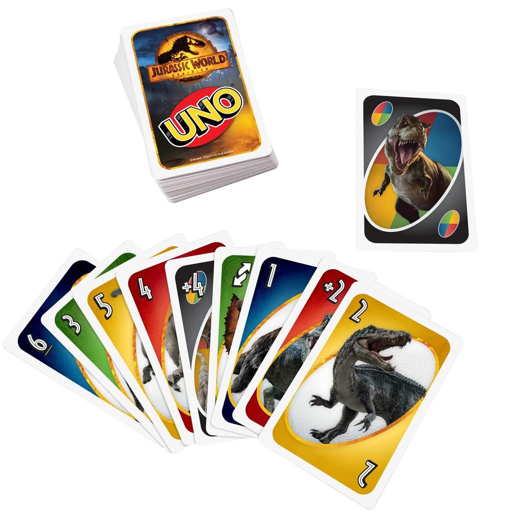 Mattel Game UNO Jurassic World: New Domination [Ages 7 and Up] HMY60