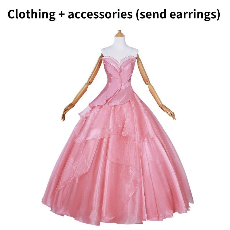 Glinda Elphaba Wicked Skirt Role Play Cosplay Costume Suits Performance Clothes