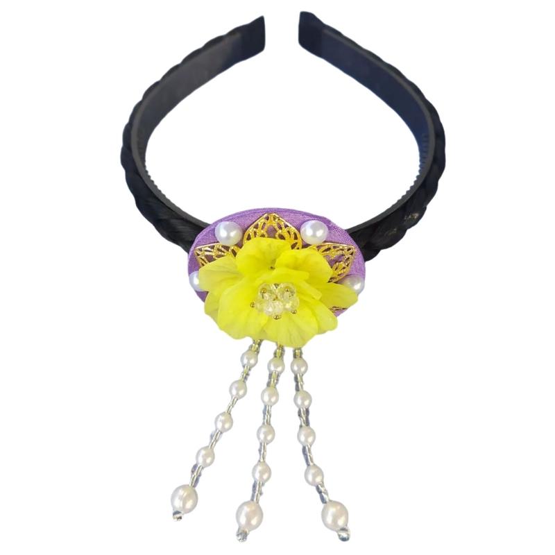 Fashionable Vibranting Korean Styles Shell Flower Hairband Portable Hair Decoration for Festivals and School Event