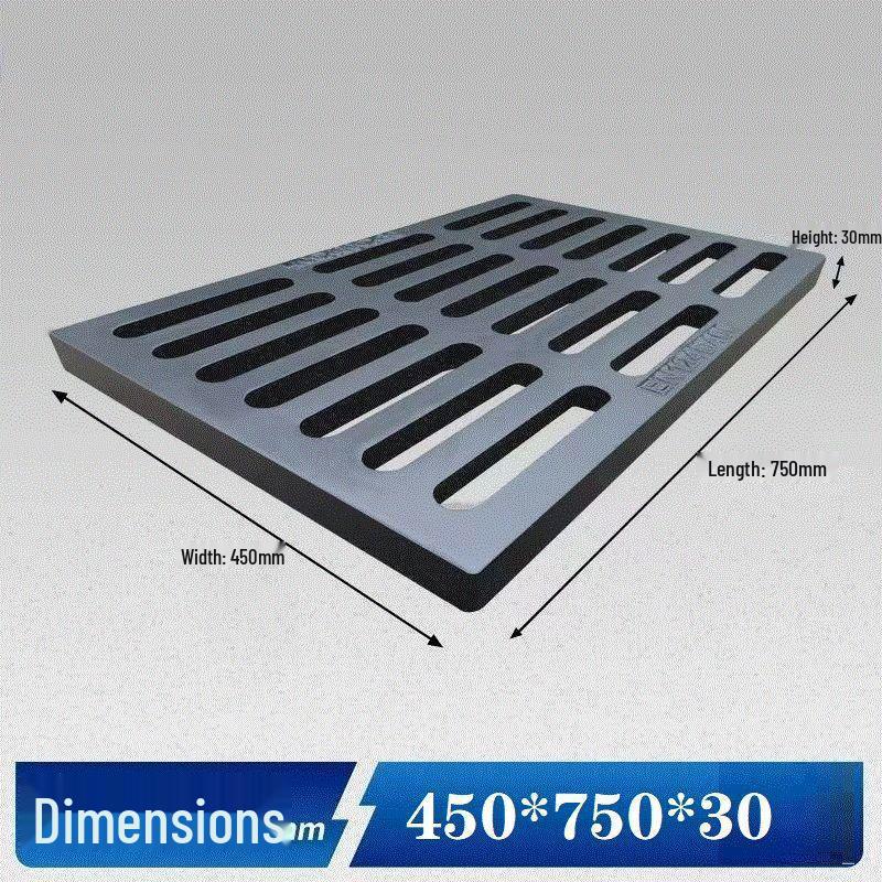 Cast Iron Manhole & Drainage Grate for Sewer/Rainwater Ditch or Courtyard.