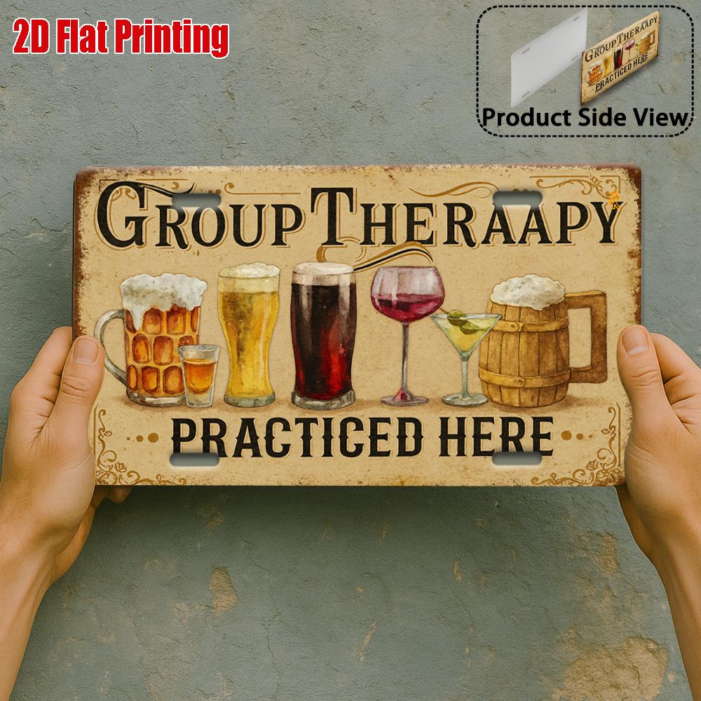 D Flatpc Vintage Metal Sign Outdoor Plaque Wall Decorxcm Group Relax Beer Wine Humor Aluminum Sign Suitable