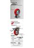 Heavy-Duty Silent Universal Wheels - Iron Core Polyurethane Arc, 4/5/6/8 Inch, for Mechanical Carts