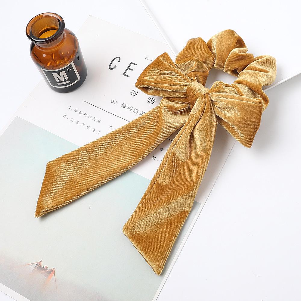 Elegant Velvet Hair Ring Scrunchie Women Girls Elastic Hair Rubber Bands Gum Accessories Tie Hair Rope Ponytail Holder Headdress