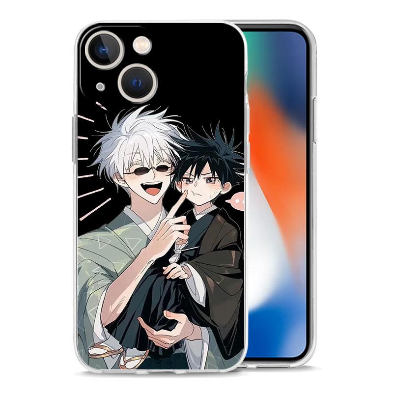 Fashion Jujutsu Kaisen Cool Luxury Clear Soft Phone Case For iPhone 14 13 12 11 Pro Max XS X XR SE 7 8 Plus Shockproof Cover
