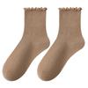 Female Autumn Cotton Sweat-absorbing Breathable Elastic Boneless Wear Resistant Pilling Comfortable Tube Pile Socks