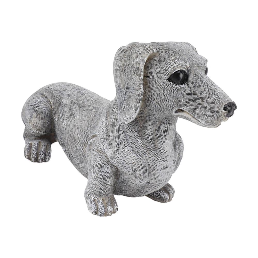 Synthetic Resin Dog Shaped Desktop Ornament Outdoor Yard Animal Statue  Courtyard Holiday Layout