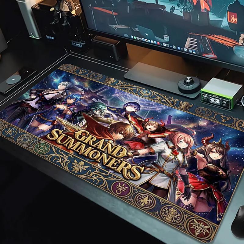 Grand Summoners Color Mouse Pad Large Gaming Table Cushion Non-slip Laptop Tablet Big Mousepad XXL Mat Mini PC Playmat With Lock Edge