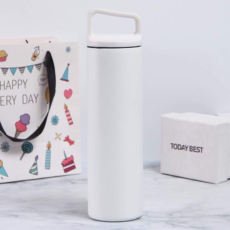 Portable  Thermos Cup 600ml Vacuum Flasks Portable Stainless Steel Thermos Cup Water Bottle Travel Tea Mug Office Thermos Cup