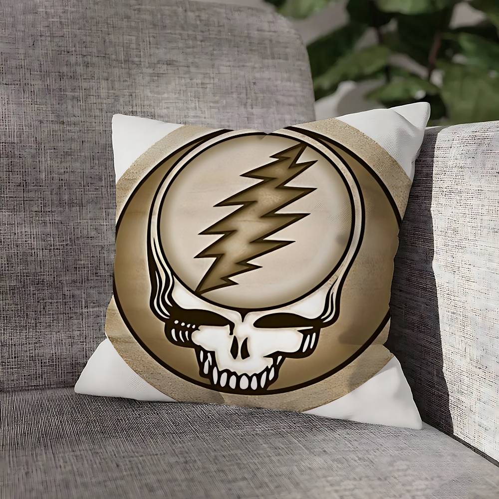 G-Grateful Rock D-Dead Throw Pillow Case For 30x30cm 40x40cm 45x45cm 50x50cm 55x55cm Square Sofa Pillowcase Shell