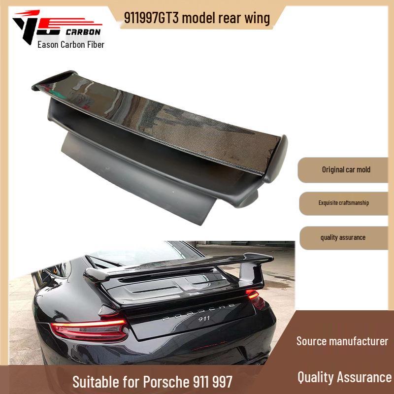 2019-IN Porsche 911 997 GT3 Semi-Carbon Fiber Fixed Rear Wing Spoiler