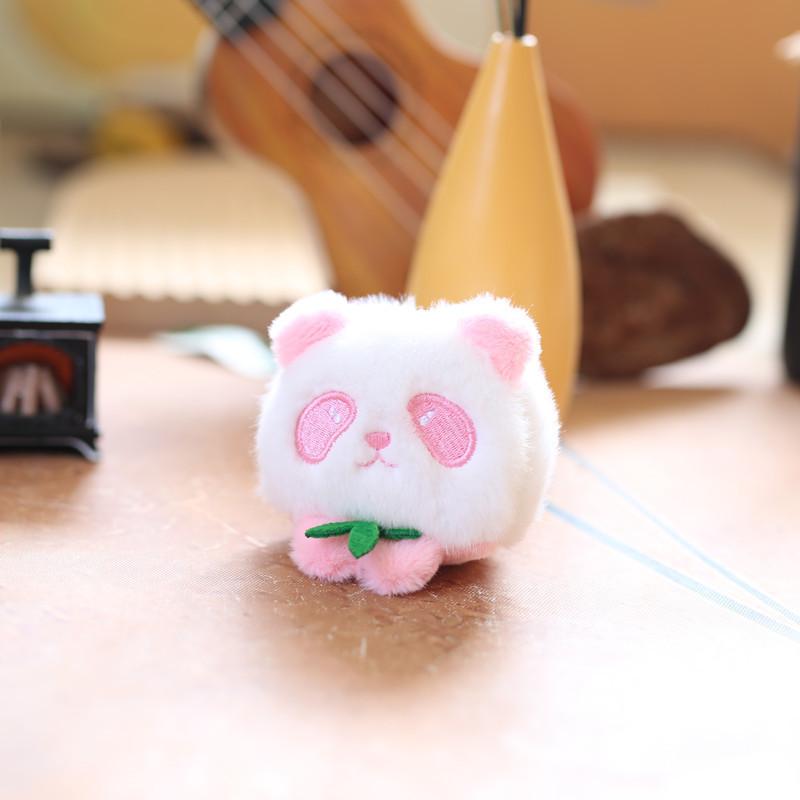 Adorable Plush Panda Keychain Toy Soft Pp Cotton Cute Bear Bag Charm