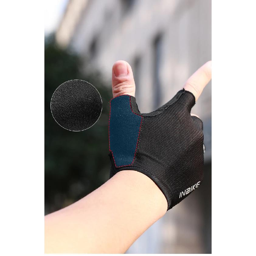 INBIKE Men's Cycling Gloves Half Finger Summer MTB Gloves Shock-absorption Mountain Bike Gym Sports Gloves Cycling Accessories