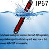 2 Pack 10" 15 LED Trailer Identification Light 9 To 30-Volt, LED Stop Turn Tail Light Assembly Third Brake Bar Strip Rear Marker Light IP67
